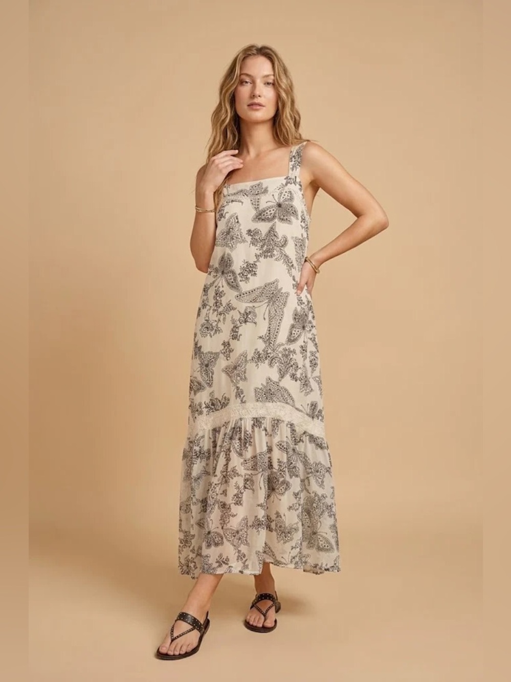 NWT Johnny Was Finley Midi Dress SIZE LARGE